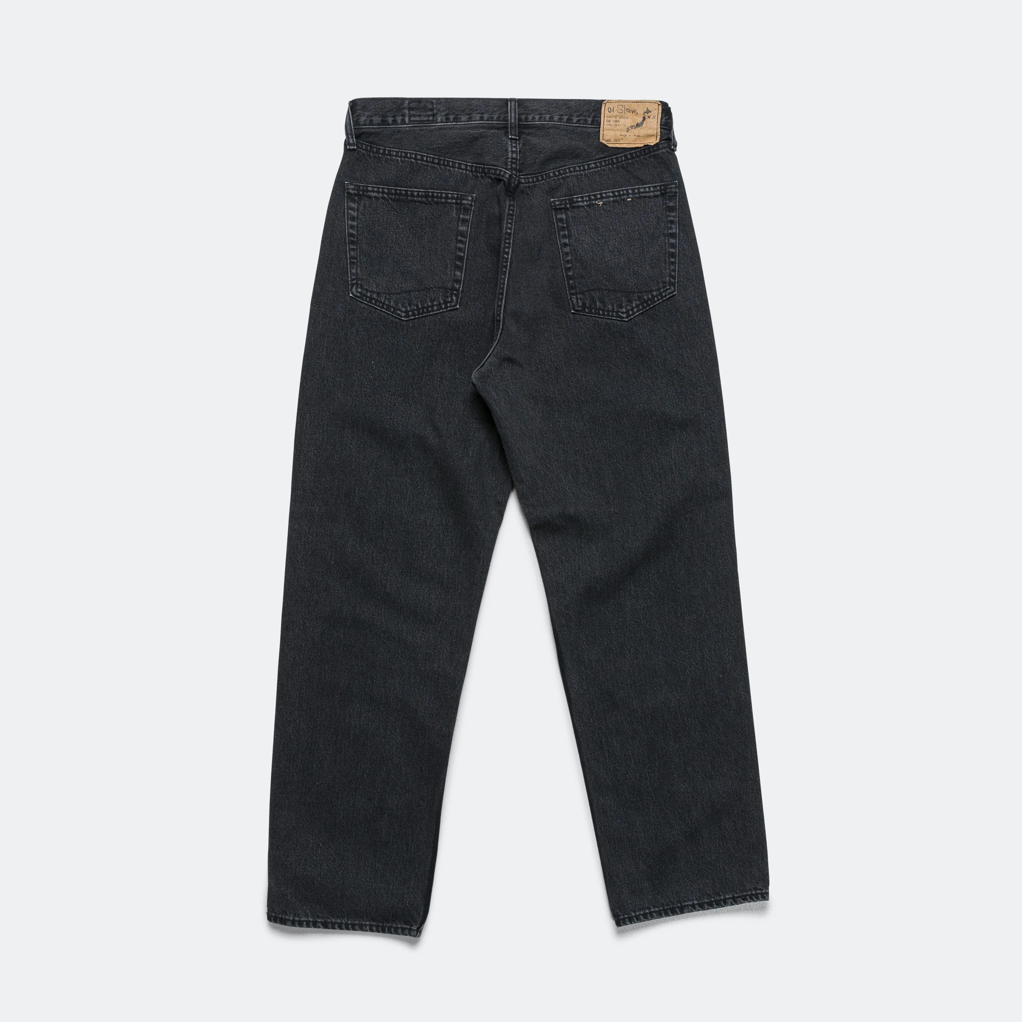 101 Dad's Fit Denim Pants - Black Denim Stone Wash