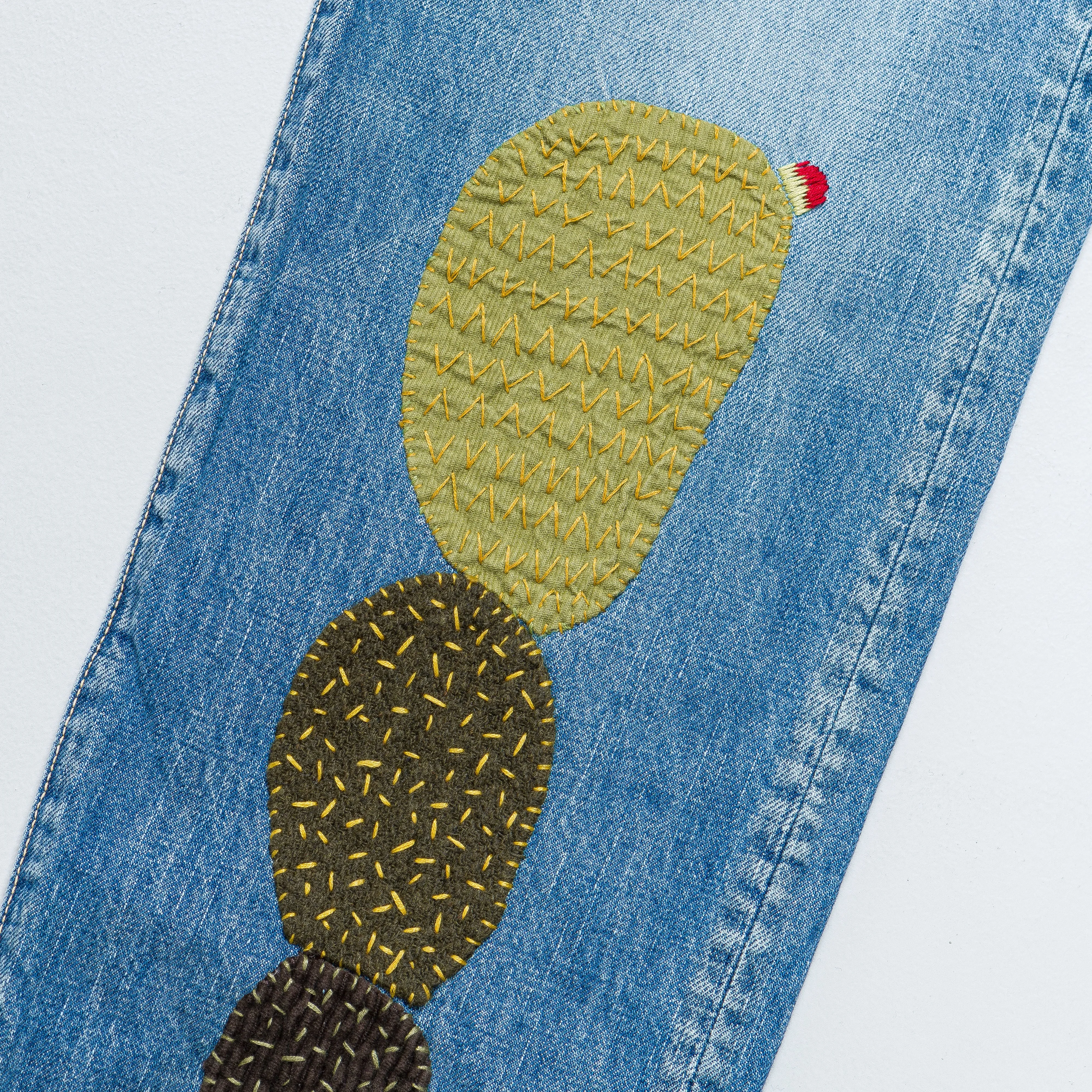 14oz Denim 5P Monkey CISCO (Cactus Embroidery) - Pro