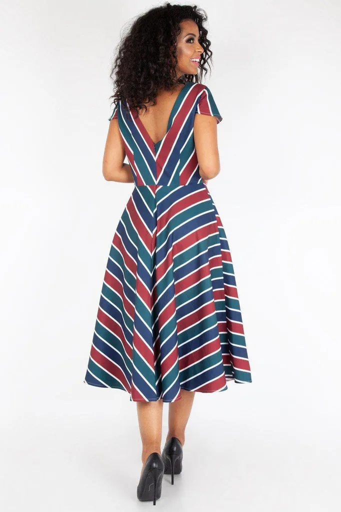 Addison Striped Swing Dress