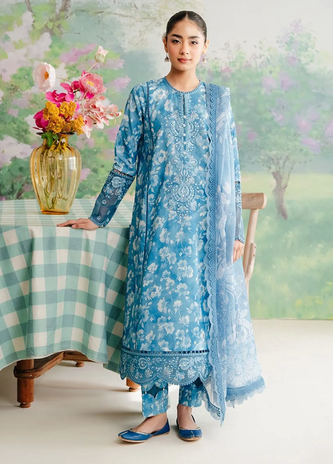 Afrozeh Lawn  Suit