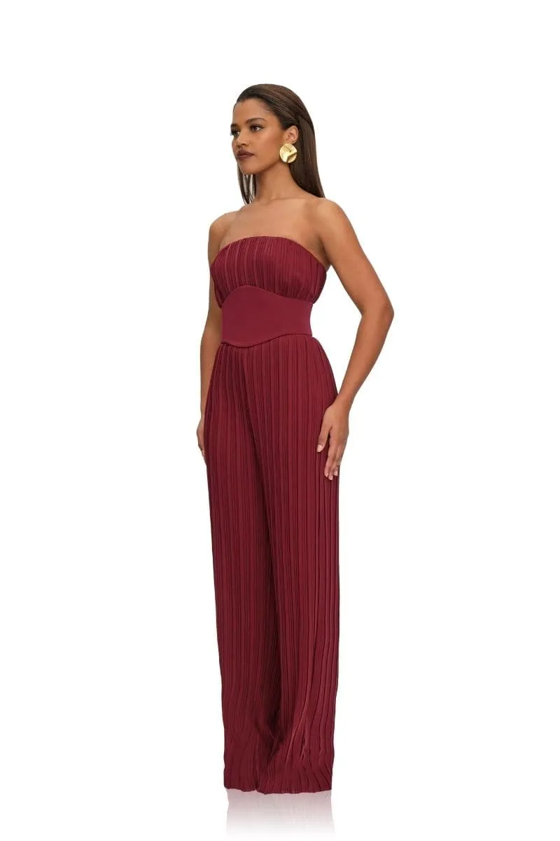 ALTA STRAPLESS ROUGE JUMPSUIT