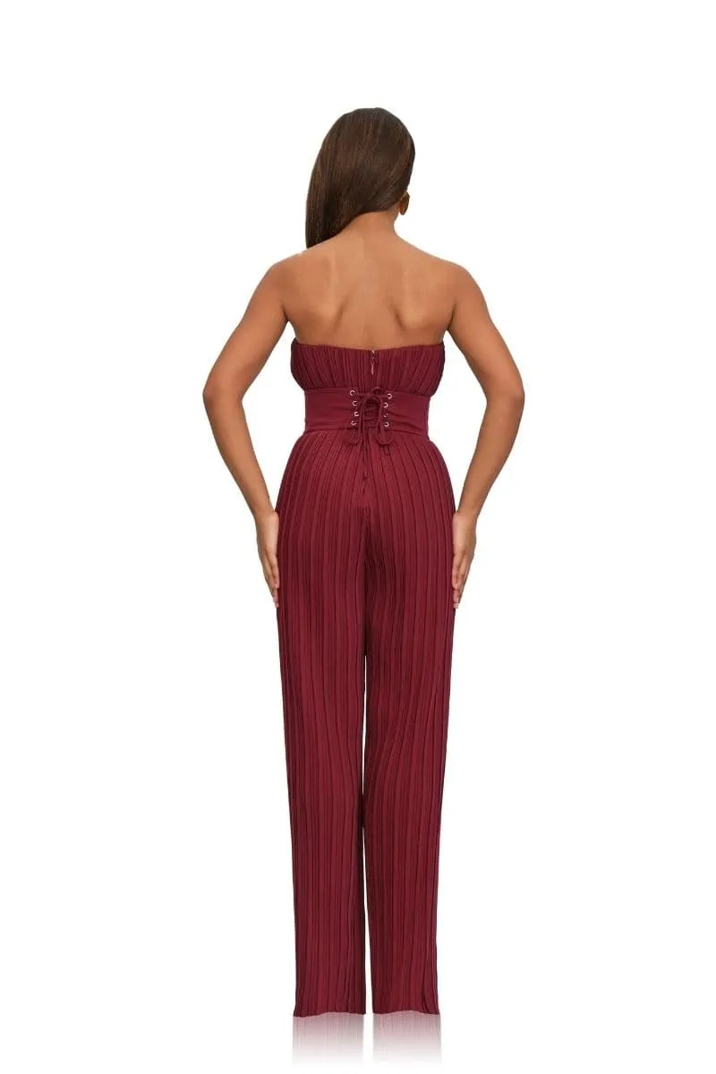 ALTA STRAPLESS ROUGE JUMPSUIT