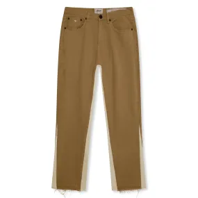 Amicci Axel Contrast Panel Jeans Tan