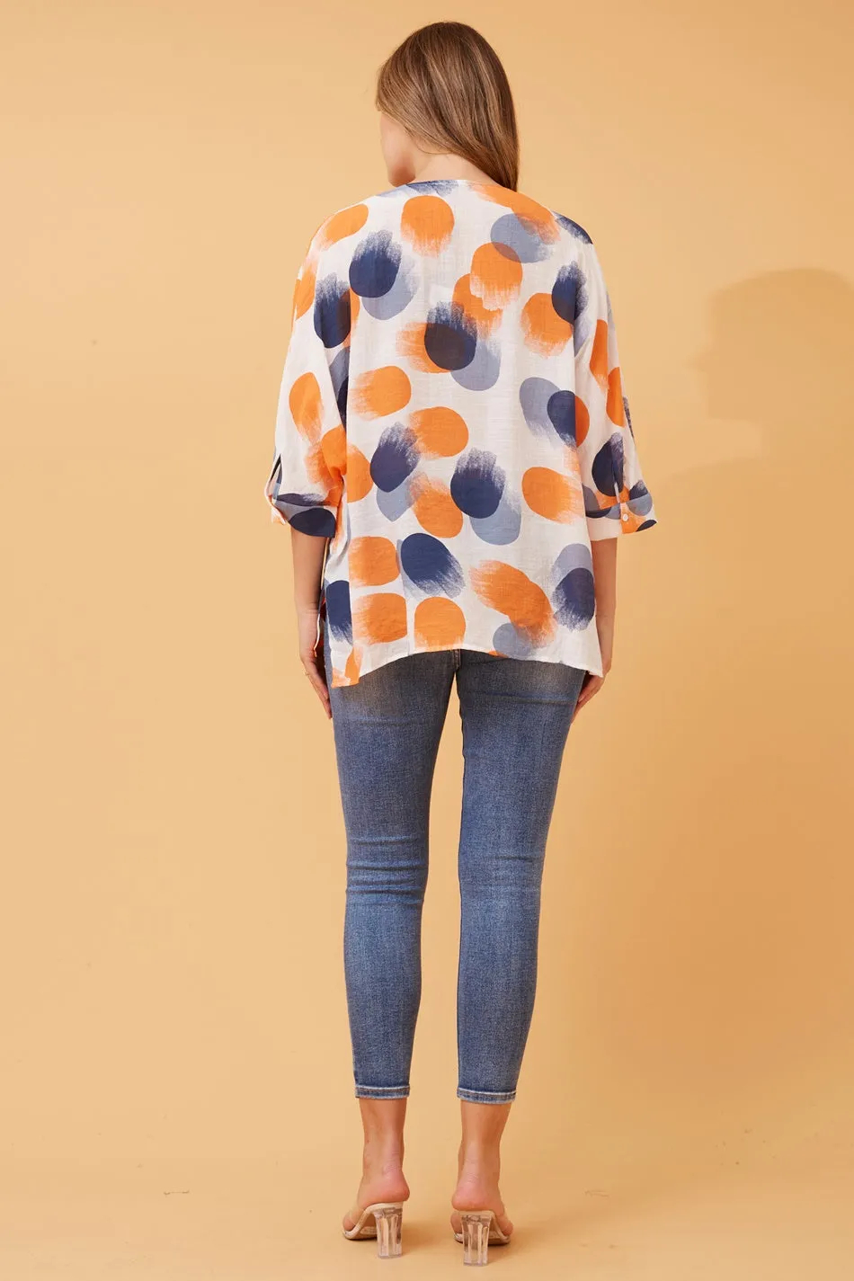 ASHER OVERSIZED POLKA DOT TOP