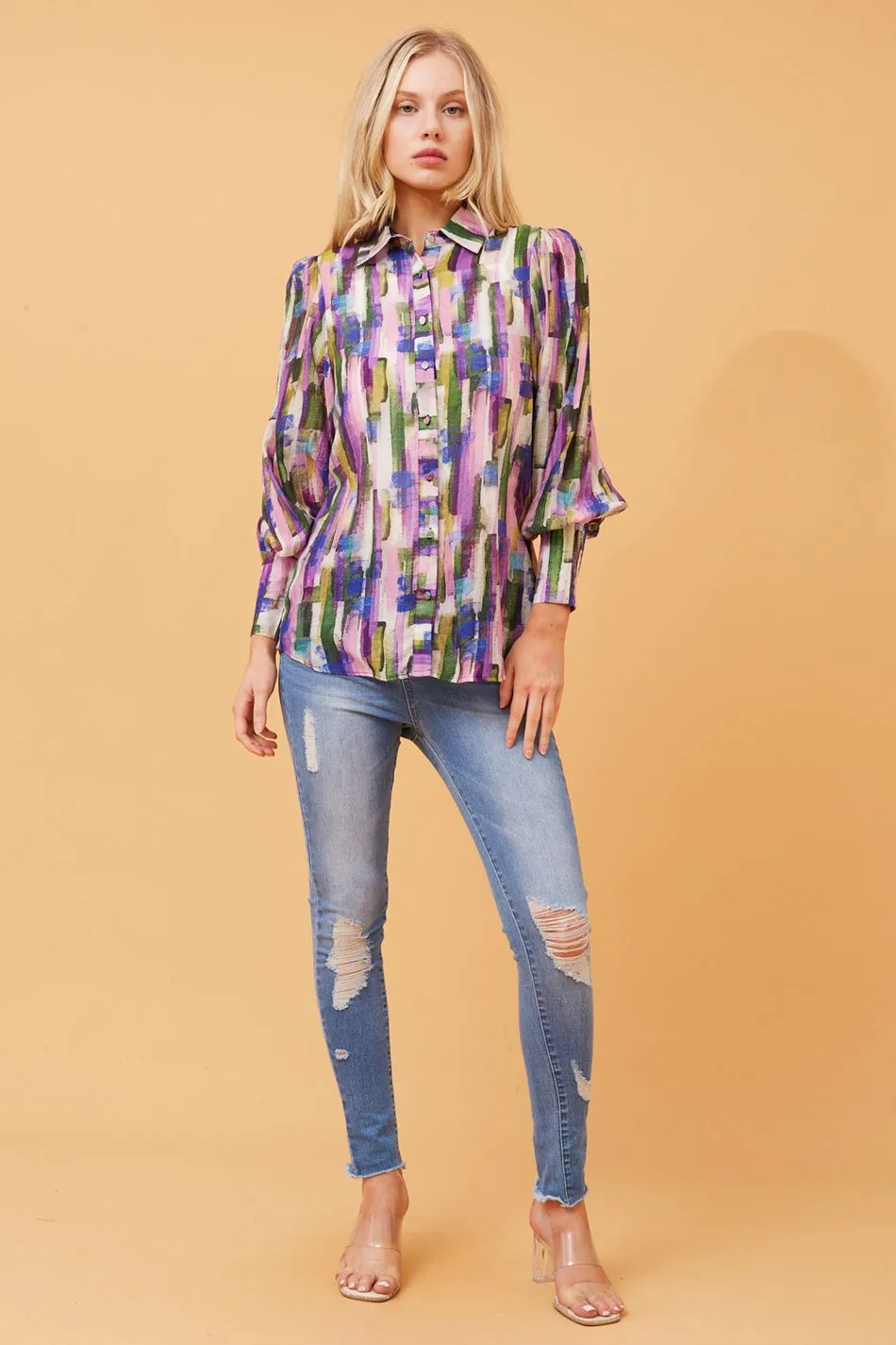 BELLE BALLOON SLEEVE SHIRT