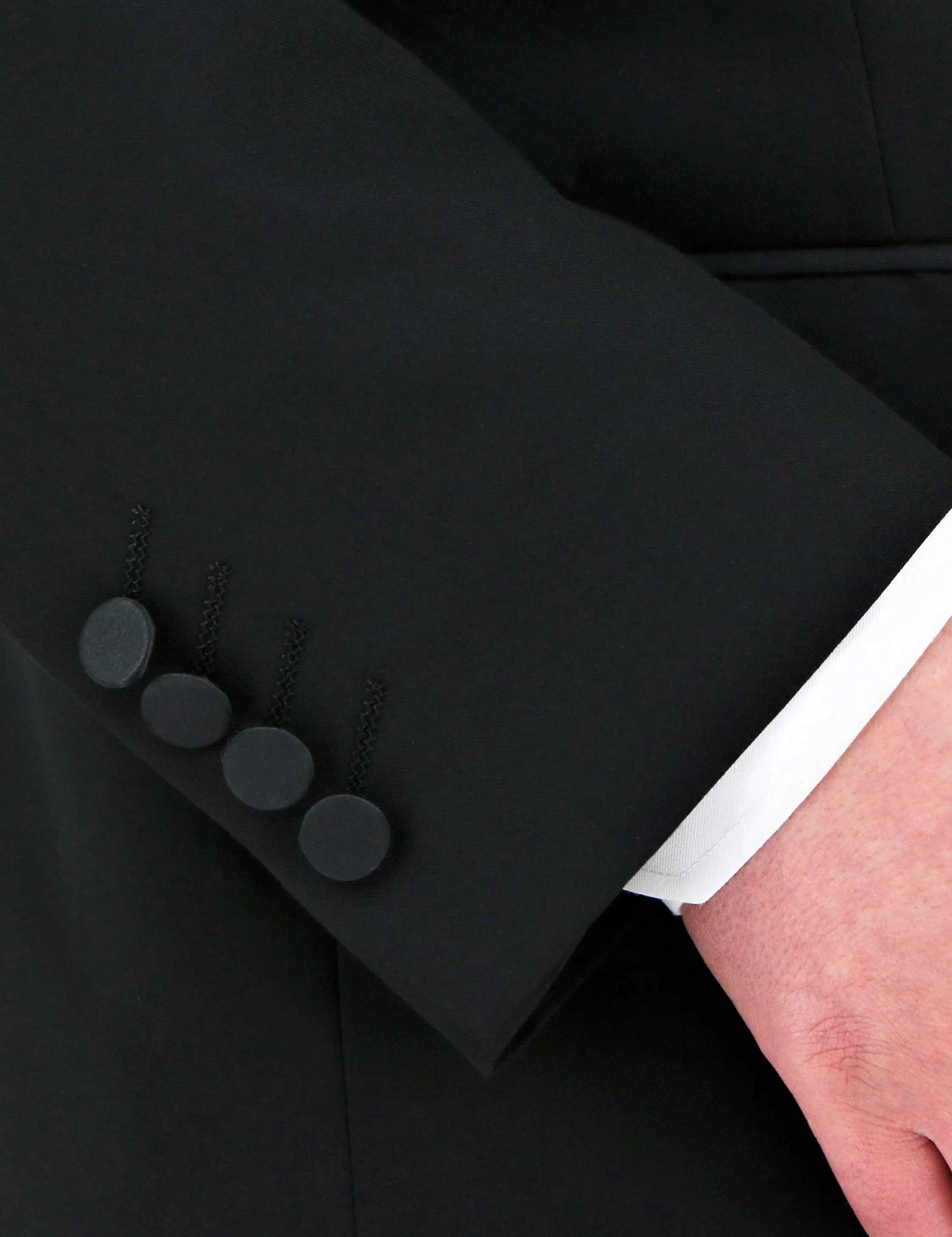 Black Satin Shawl Collar Dinner Jacket