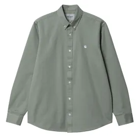 Carhartt WIP Madison L/S Shirt Yucca / White