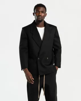 Cav Twill Suit Jacket in Black