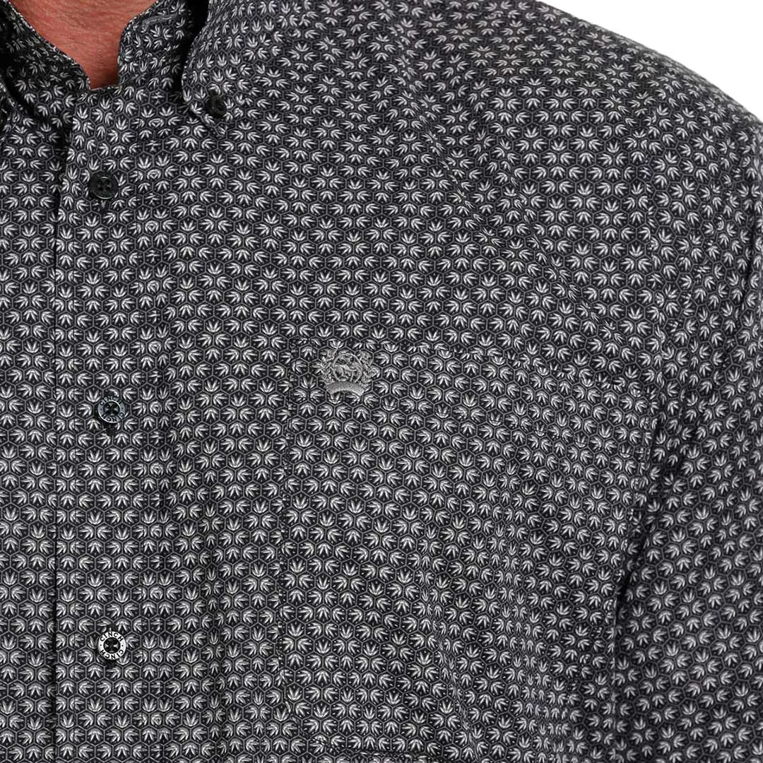 Cinch Men's Geometric Hex Print Button-Down Shirt