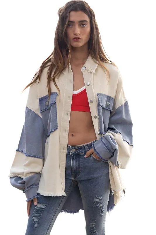 Colorblock Oversized Jacket by POL