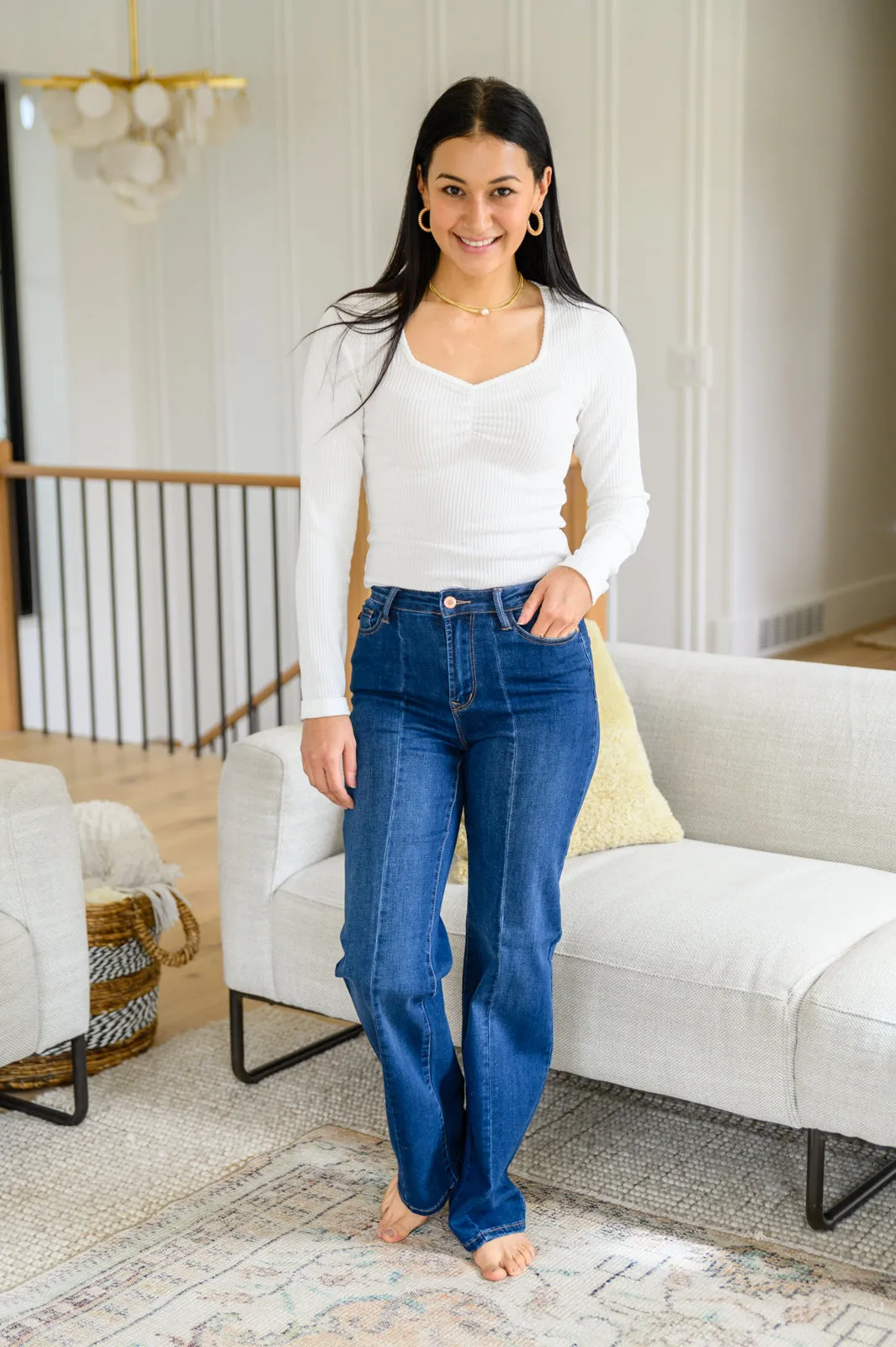 Daria Front Seam Wide Leg Trouser Jeans-- Use the code SPRINGJB for 20% off!