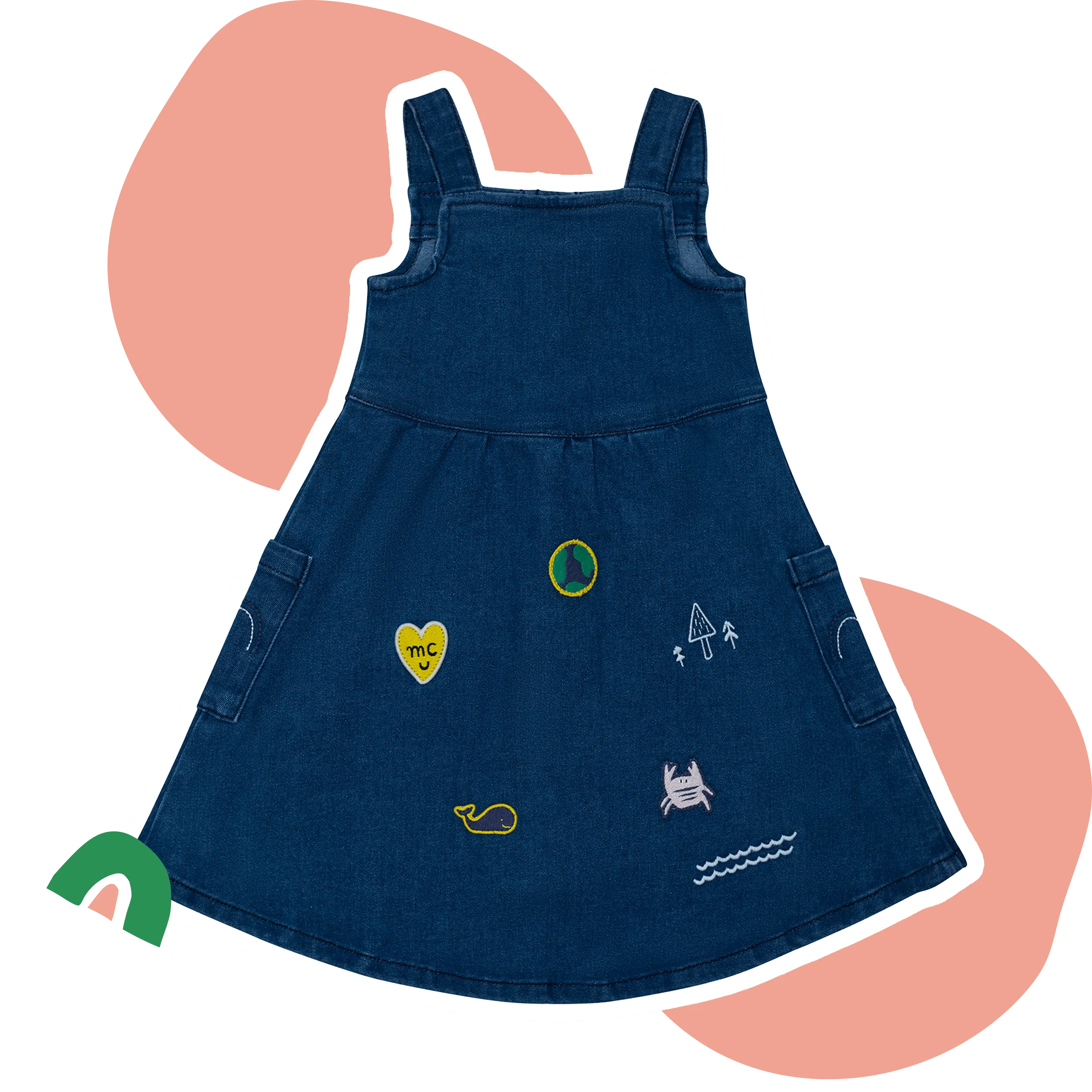 Denim Overall Dress