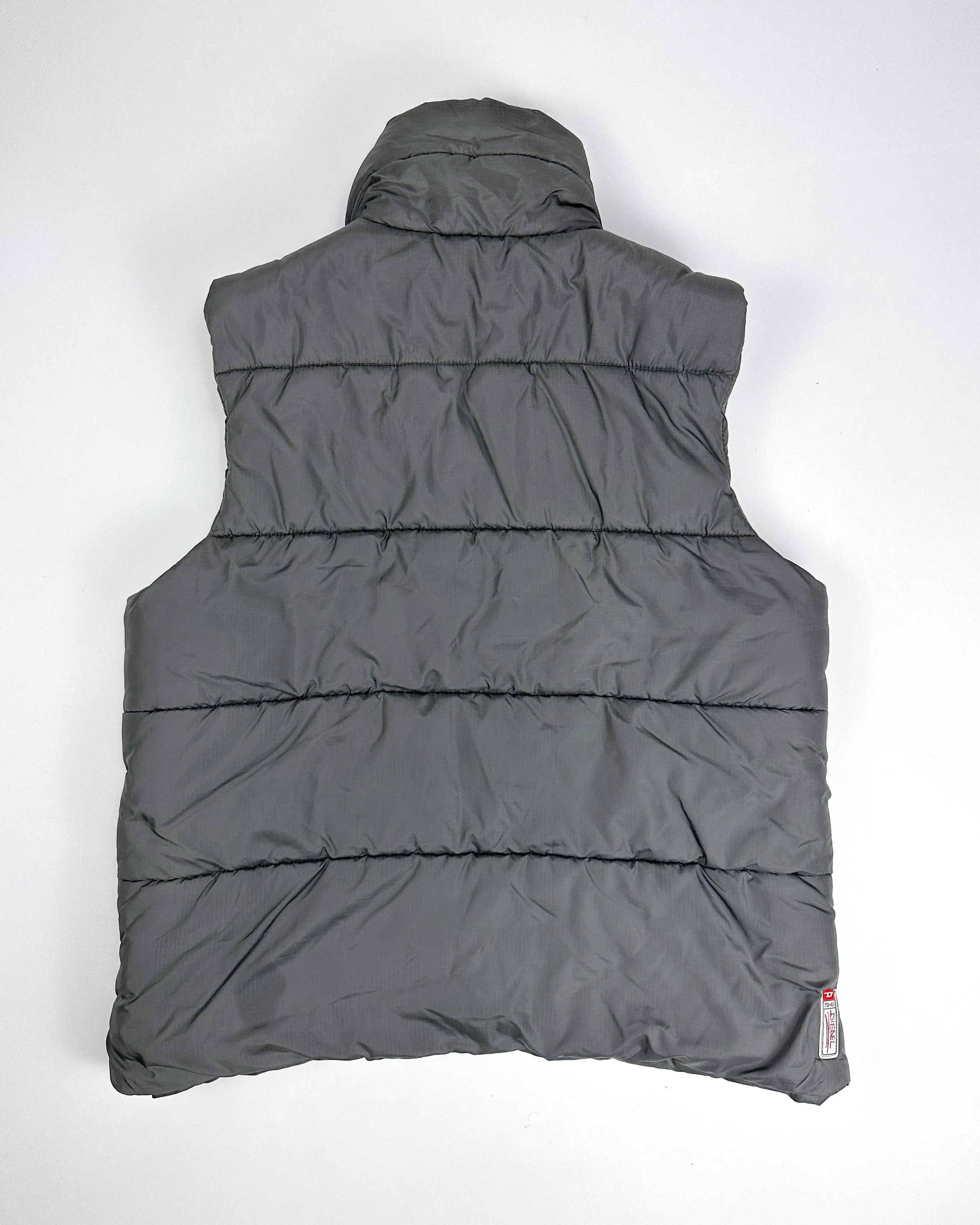 Diesel Grey Puffer Vest 2000's