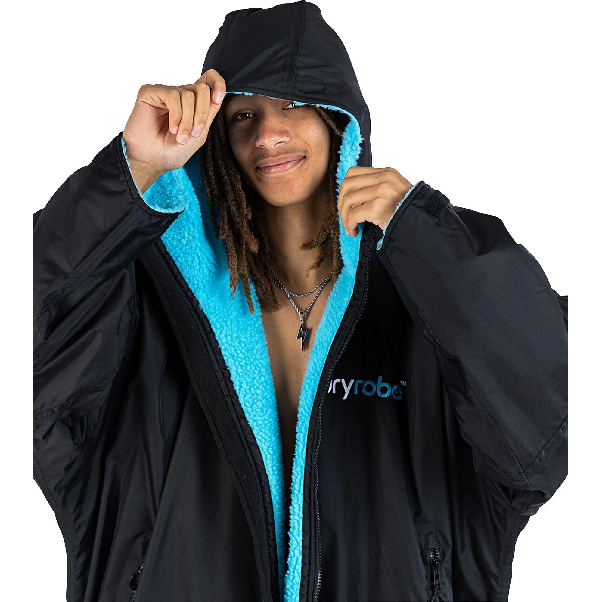 Dryrobe Advance Long Sleeve Changing Robe - Blue