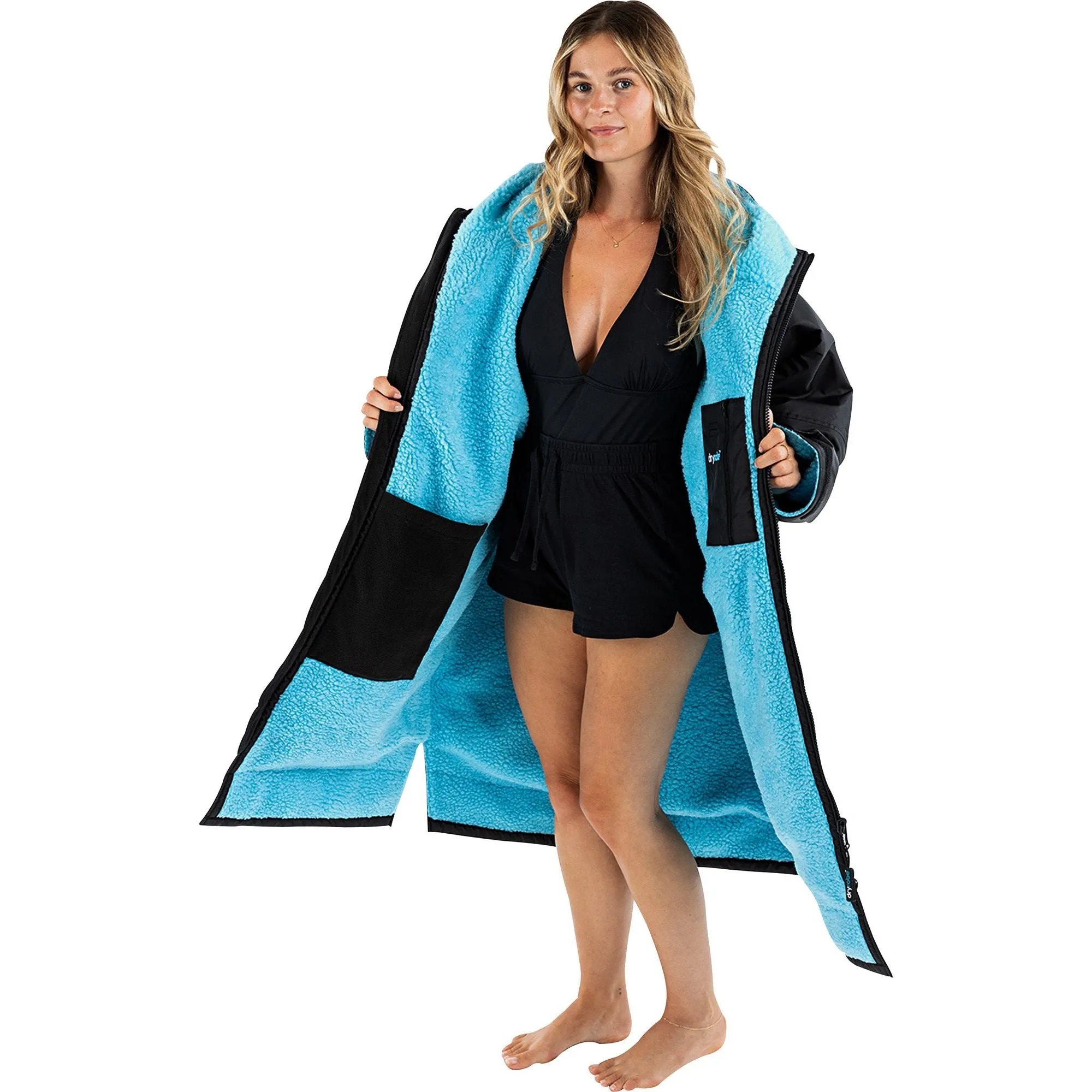 Dryrobe Advance Long Sleeve Changing Robe - Blue