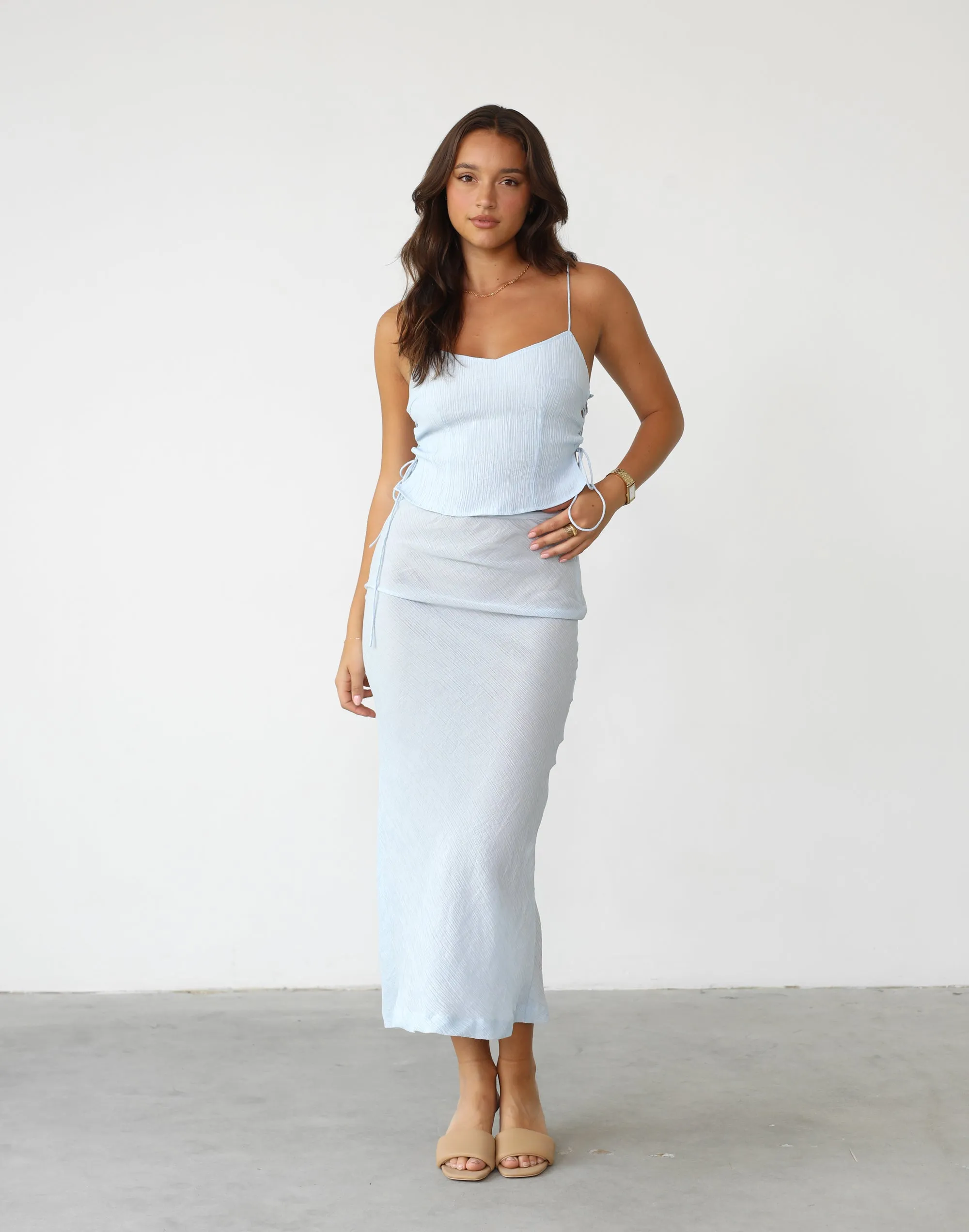 Endless Maxi Skirt (Pale Blue) - By Lioness