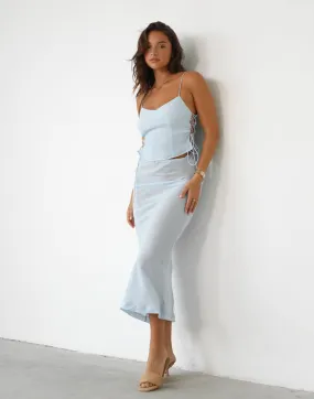 Endless Maxi Skirt (Pale Blue) - By Lioness