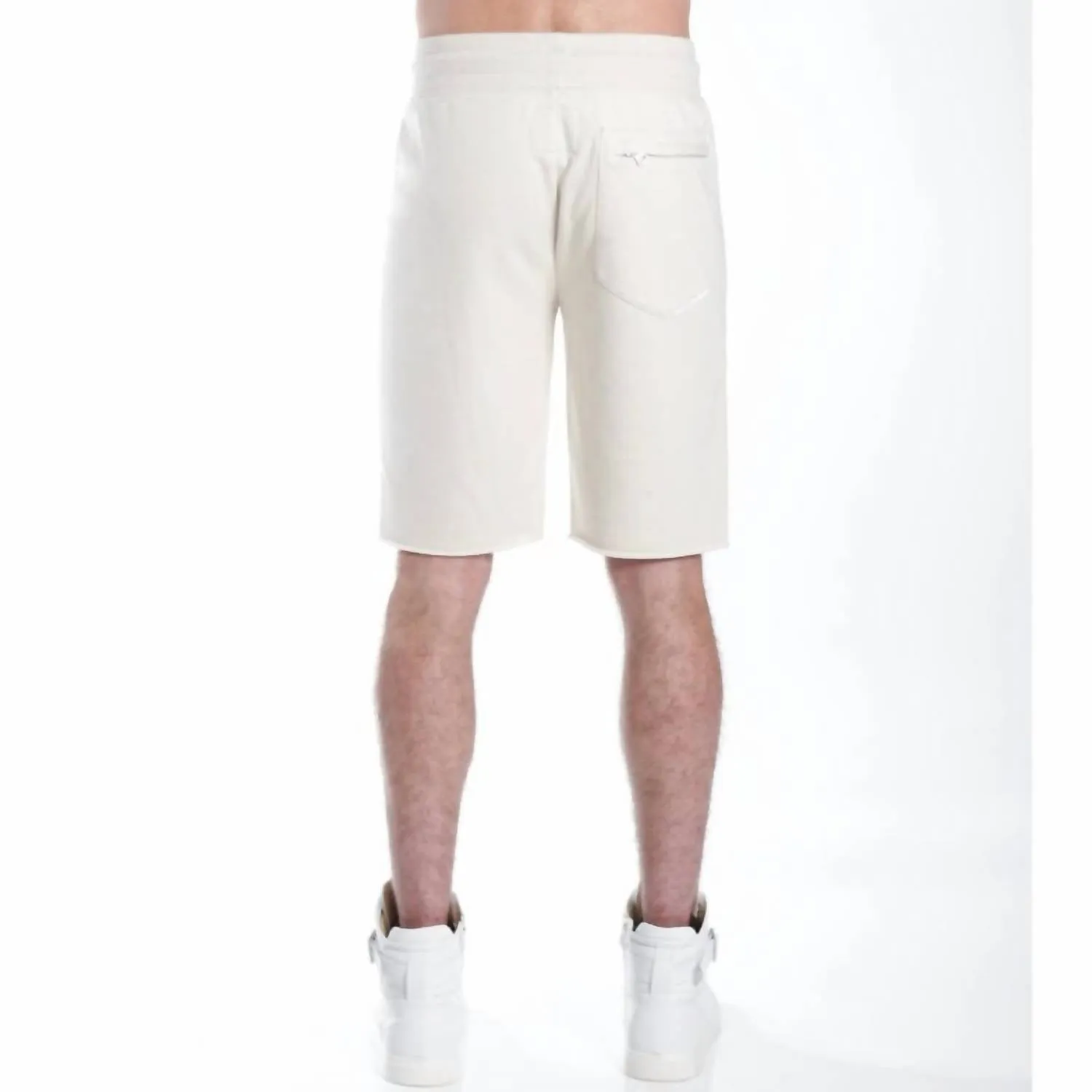 French Terry Sweatshort In Cream