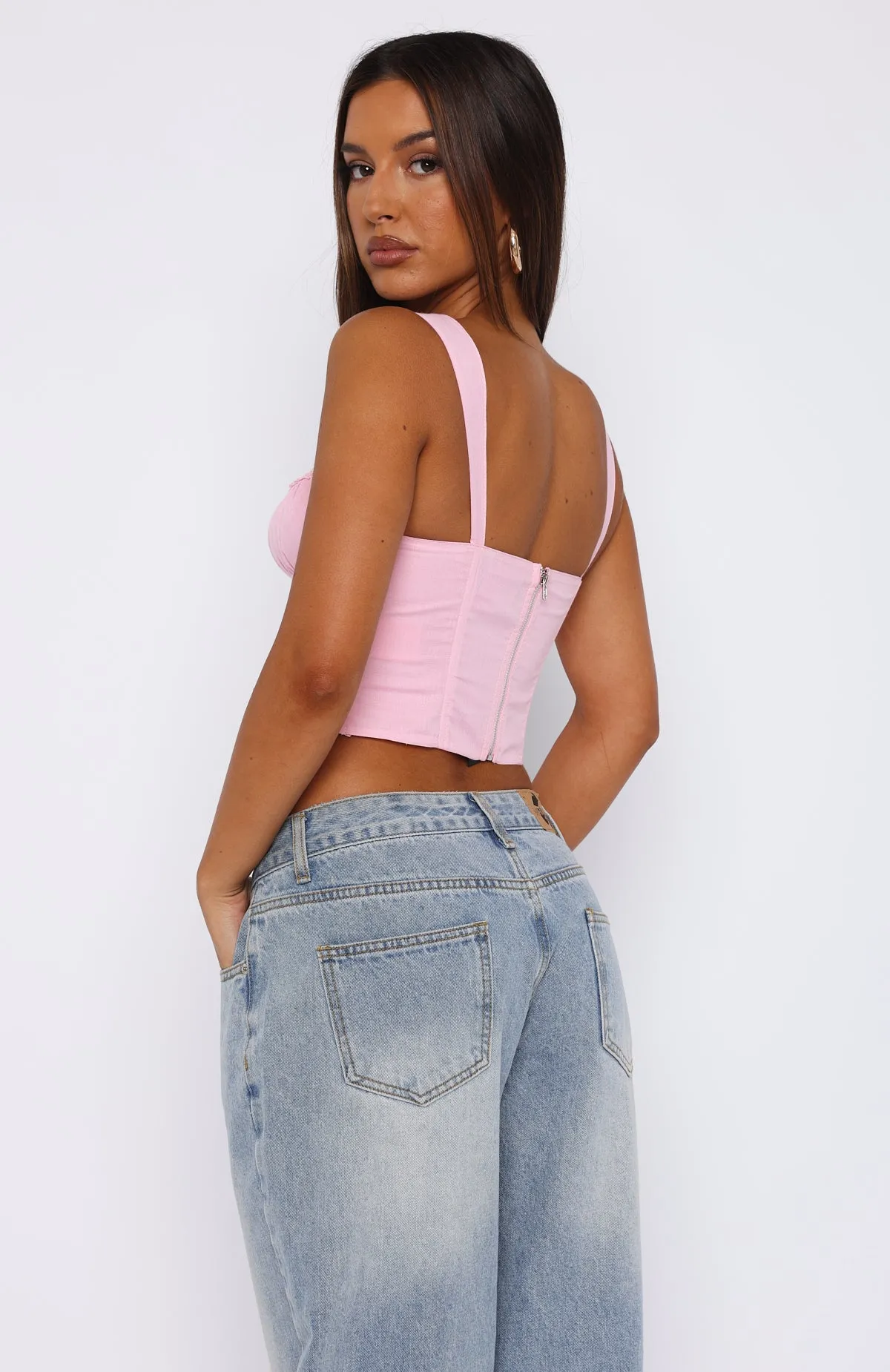 Go Get It Bustier Baby Pink