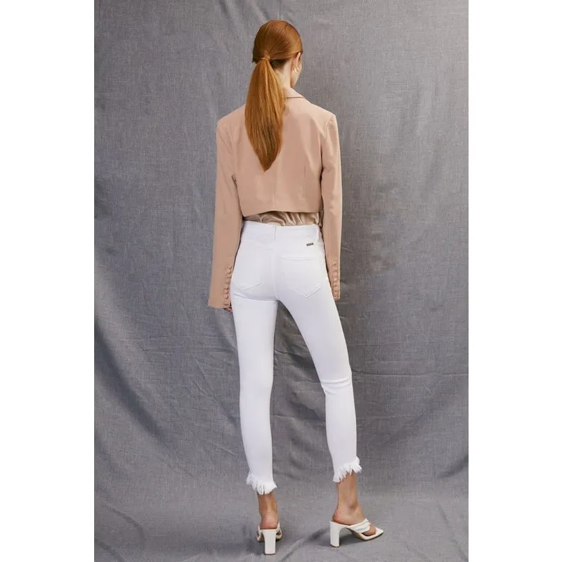 High Rise Super Skinny Jeans - White