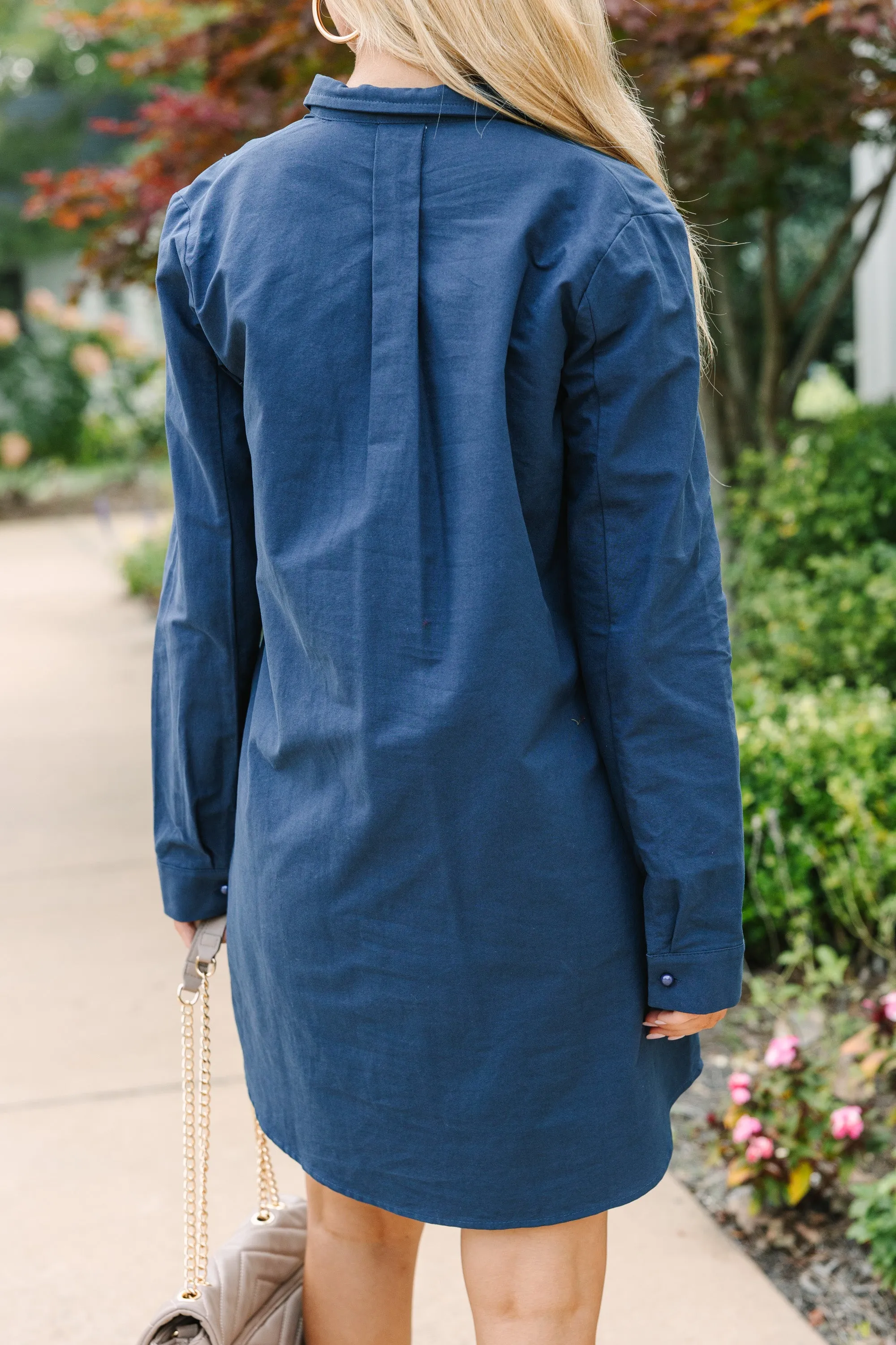 In Plain Sight Navy Blue Dress