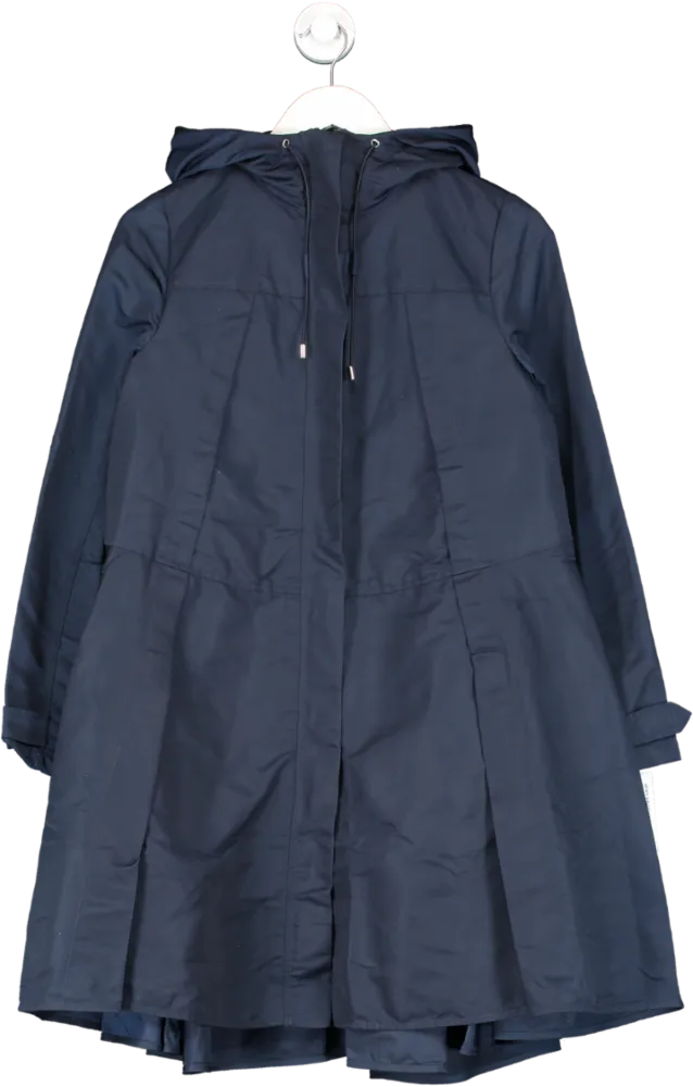 Lands' End Blue Hooded Raincoat UK 6