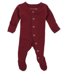 Lovedbaby - Organic Footed Overall - Cranberry