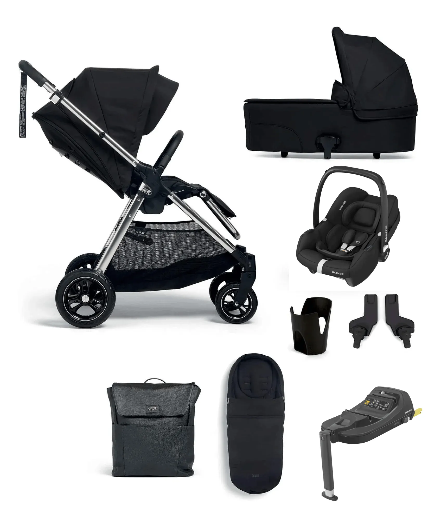 Mamas & Papas Flip XT3 CabrioFix i-Size Travel System - Slated Navy