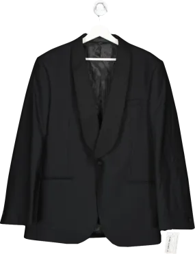 M&S Black Pure Wool Blazer UK 42" CHEST