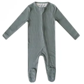 Moss Zip-up Footie 18-24mo