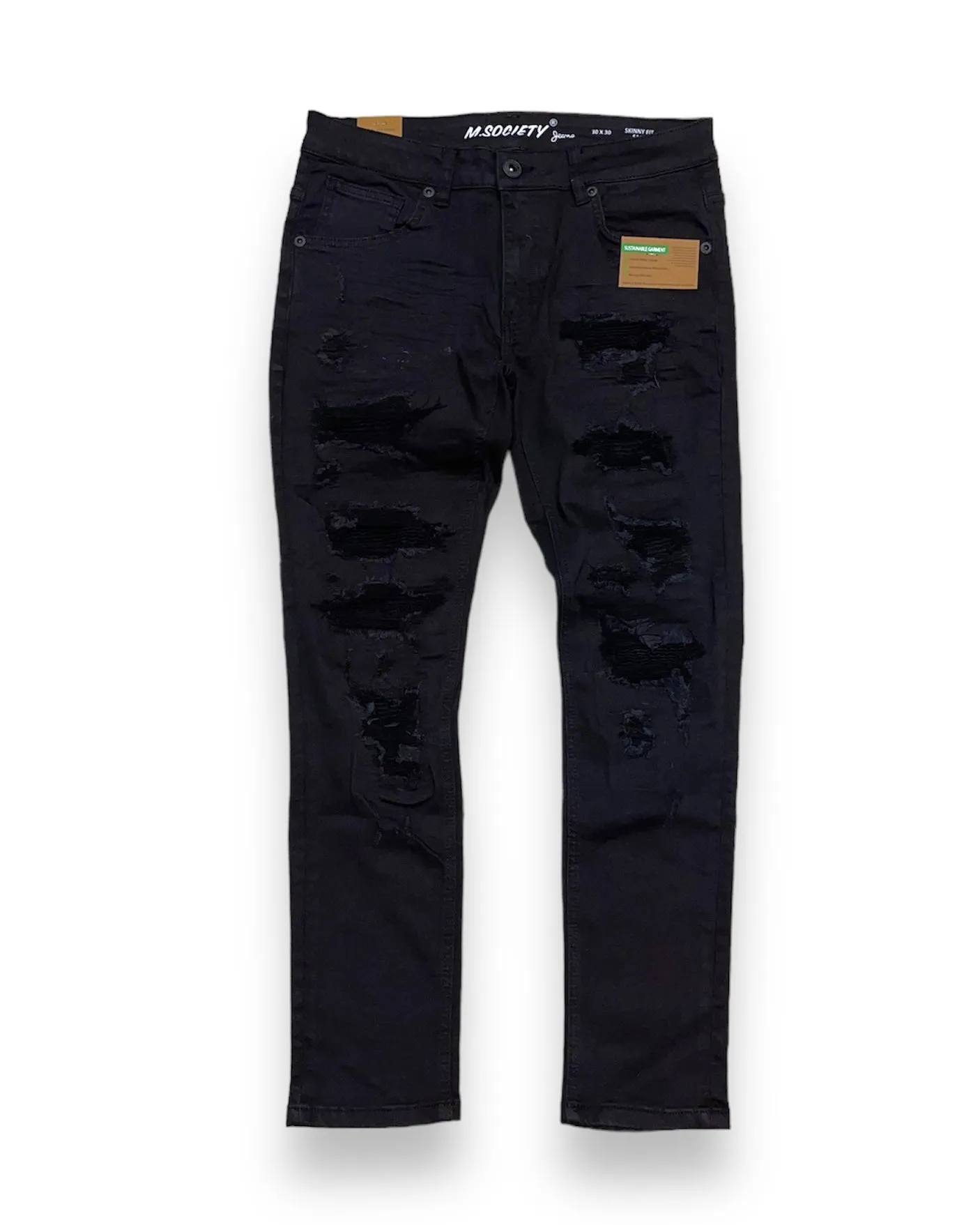 Motto Patched Rip & Repair Jean