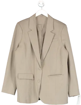 NA-KD Beige Men's Fit Blazer UK 10