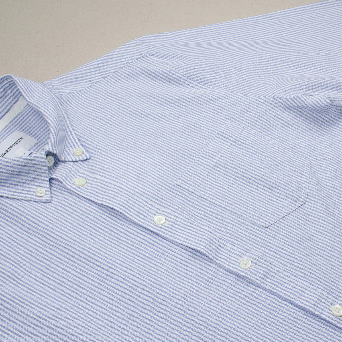 Norse Projects - Anton Oxford Shirt - Pale Blue Stripe