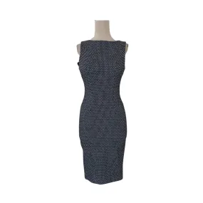 RW & Co. Blue Printed Sleeveless Shift Dress | Gently Used |