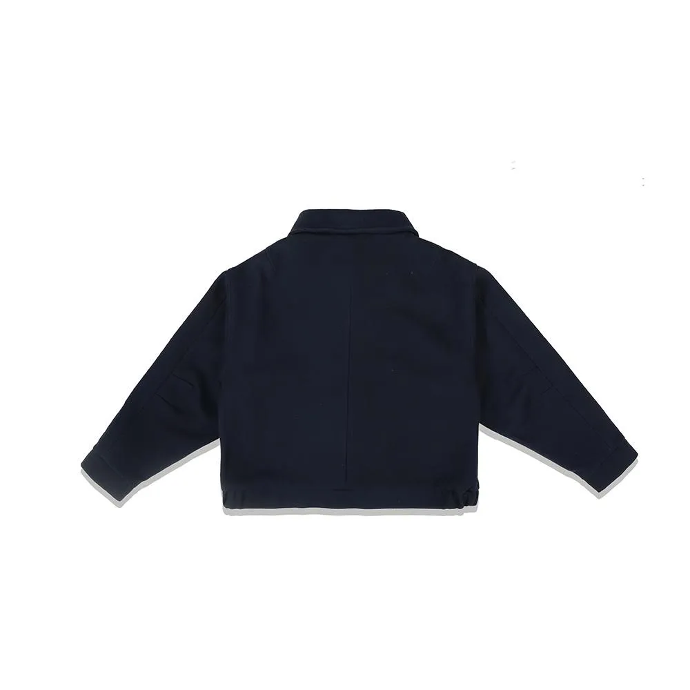 Second Layer BARRAS BLOUSON -NAVY