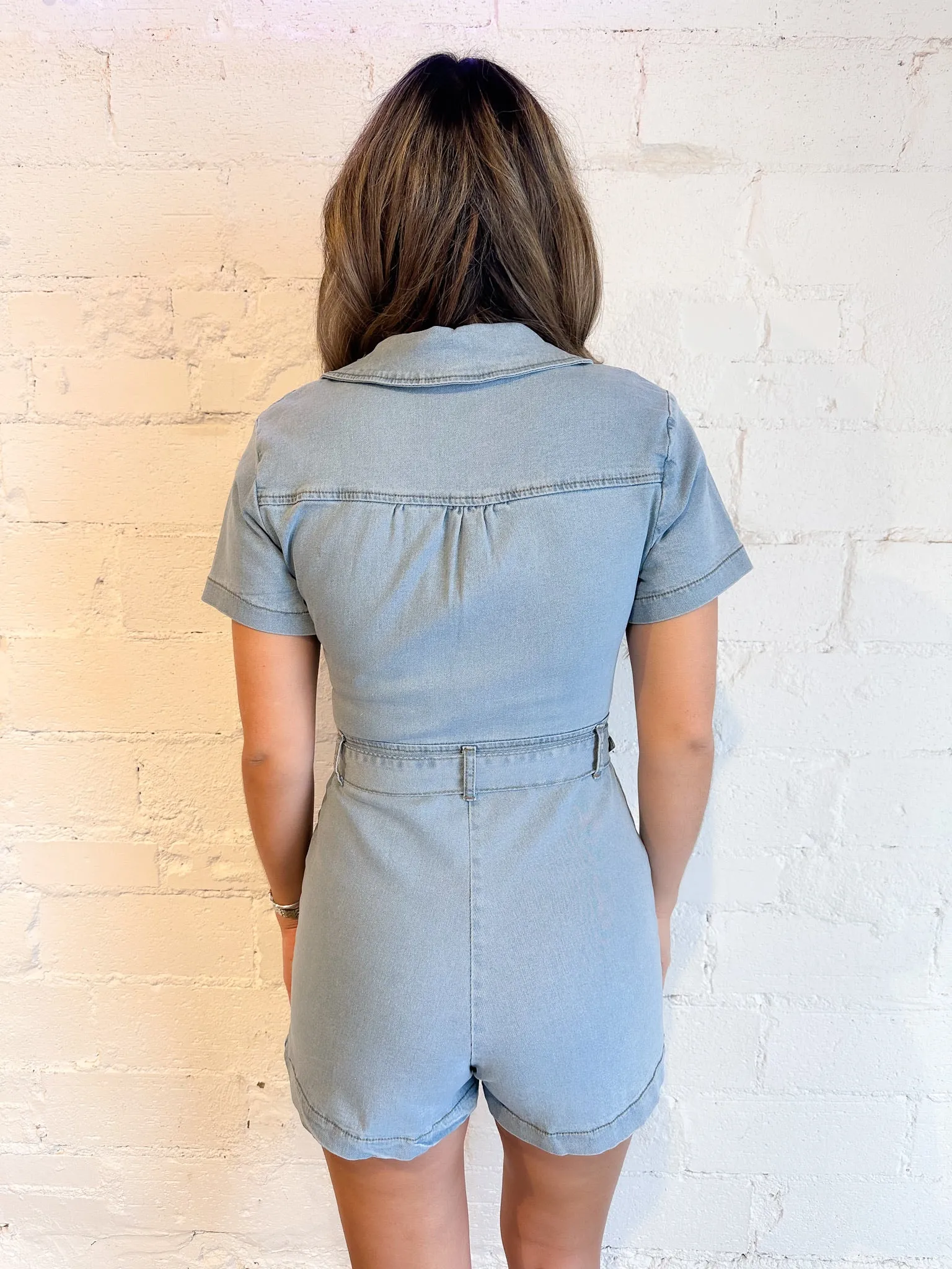 Seraphina Denim Romper