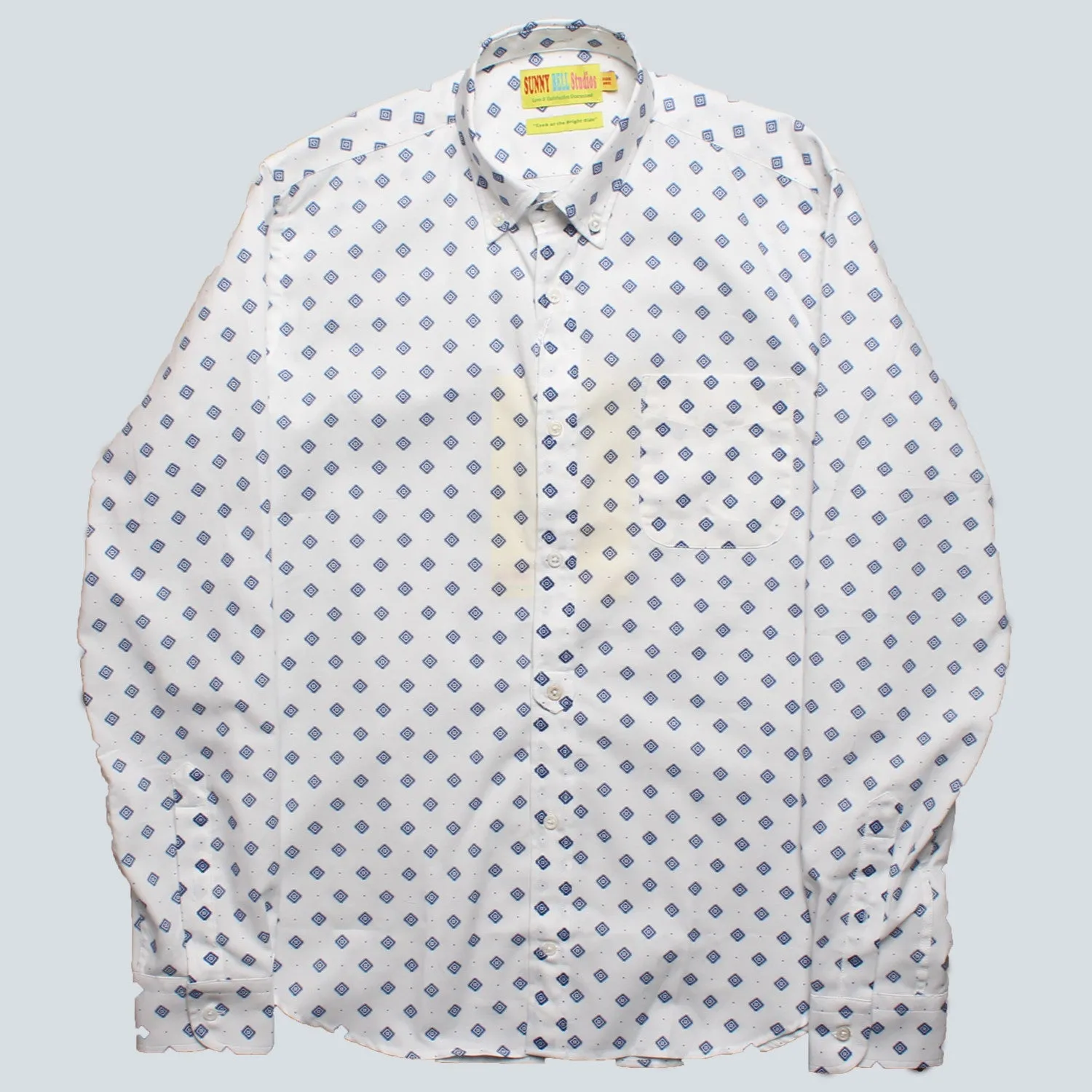 Sunny Bell Studios - Oxford Shirt - White Diamond Print