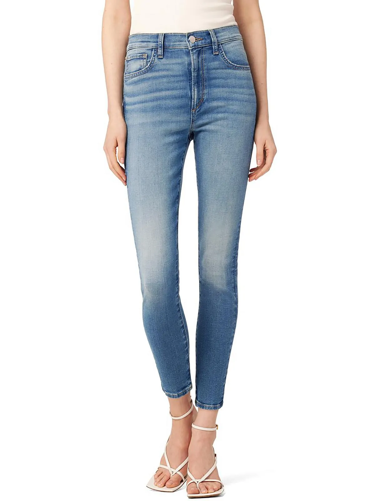 The Charlie Womens High-Rise Crop Skinny Jeans