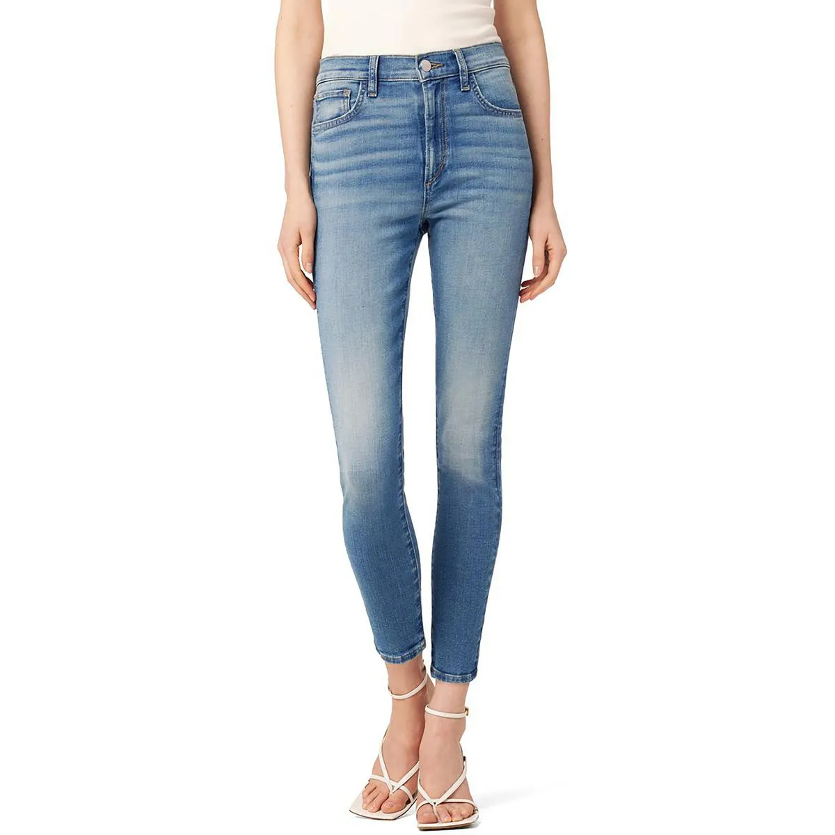 The Charlie Womens High-Rise Crop Skinny Jeans