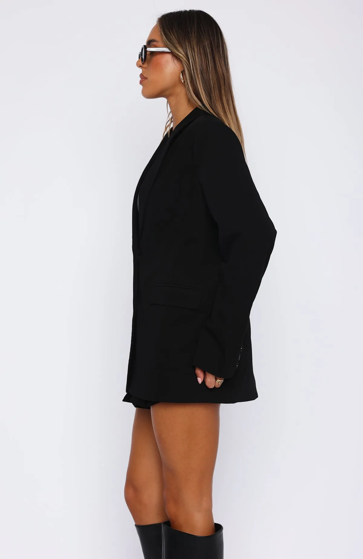 The Way To Go Oversized Blazer Black