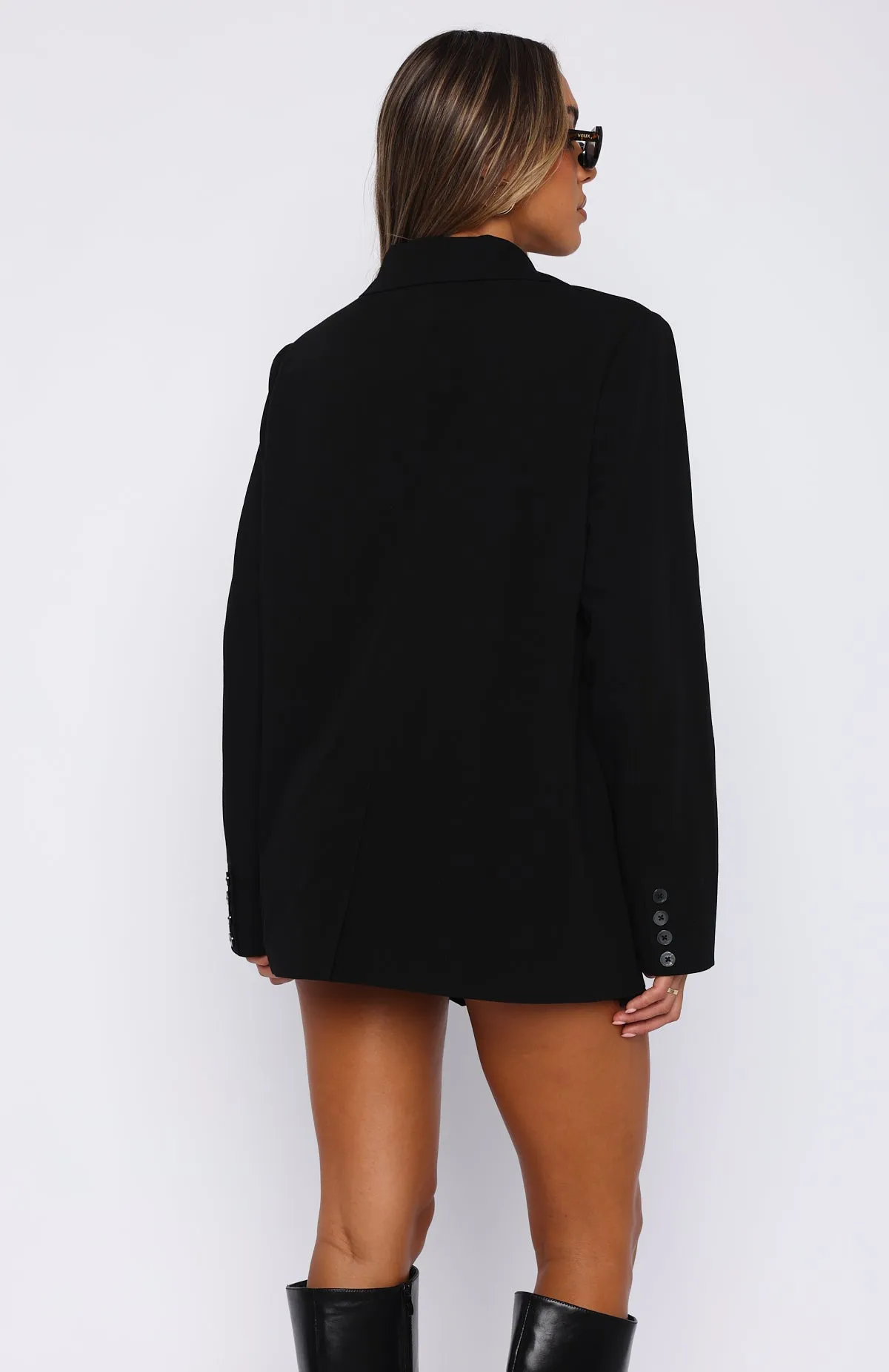 The Way To Go Oversized Blazer Black