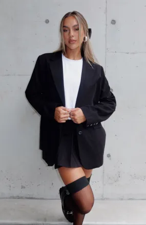 The Way To Go Oversized Blazer Black