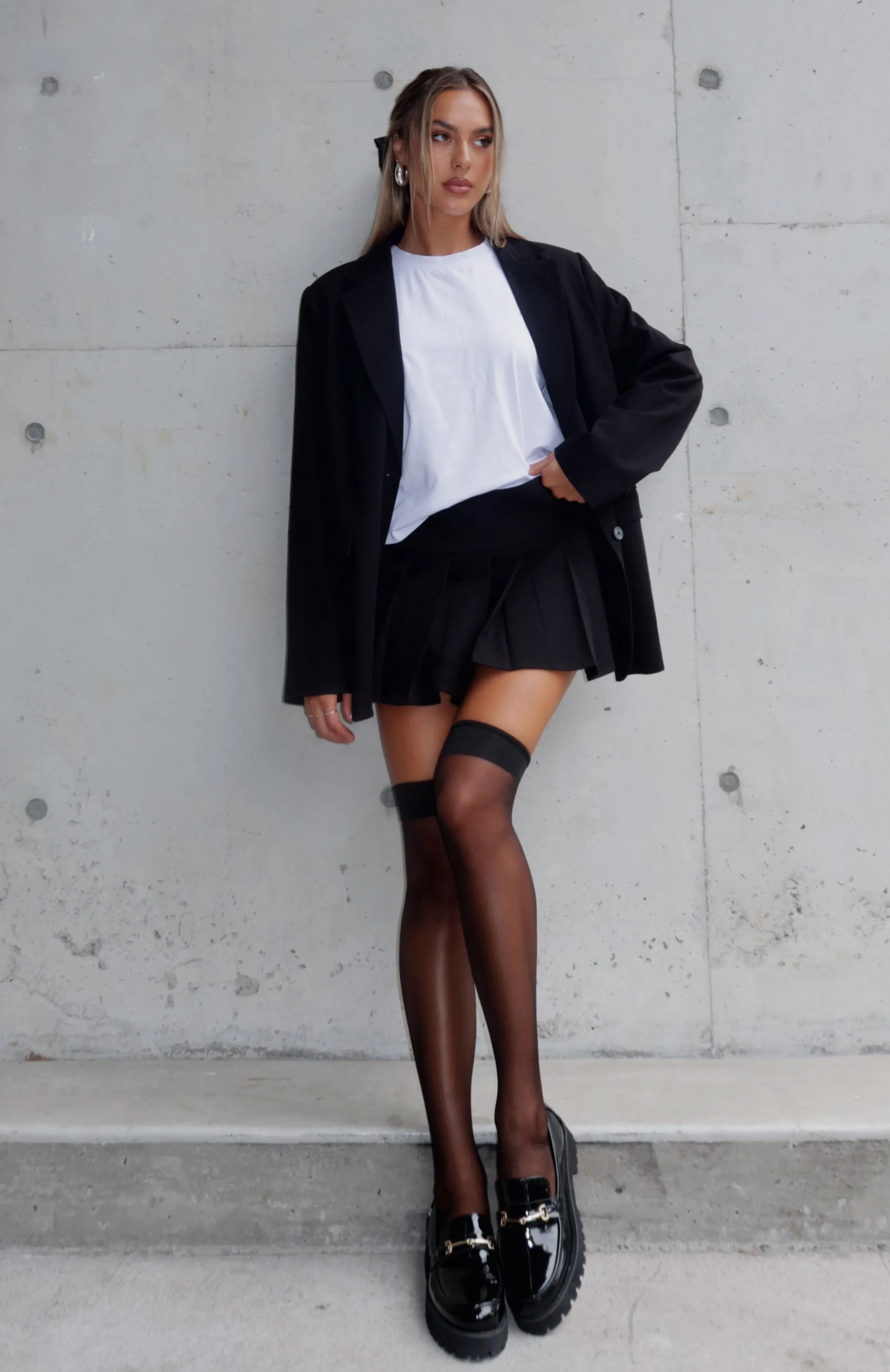 The Way To Go Oversized Blazer Black