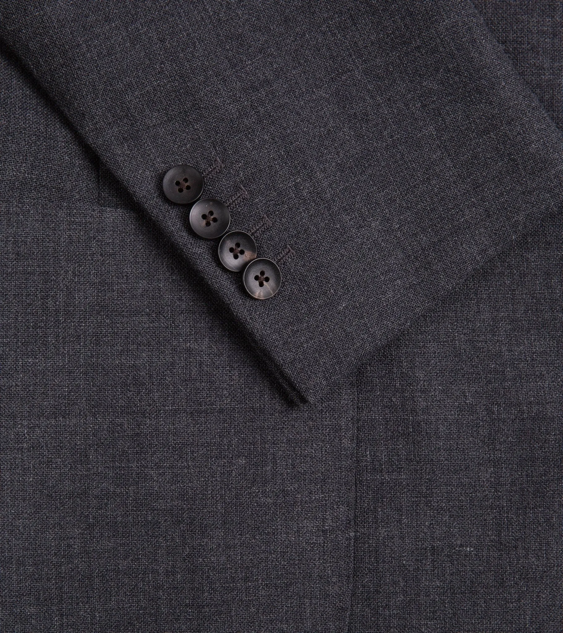 Trunk Wigmore Wool Fresco Suit Jacket: Charcoal