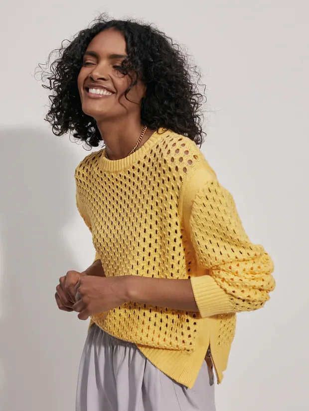 Varley Hains Knit Crew - Sunlight