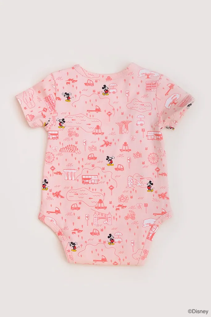 Wrap Onesie - Pink Road Trip Mickey